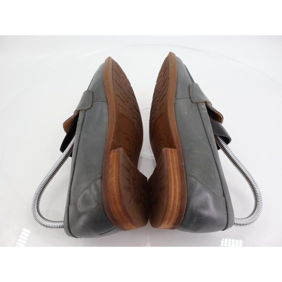 Born Langley Penny Loafers Womens 8 Blue Gray Leather Slip On Block Heel - Picture 7 of 12